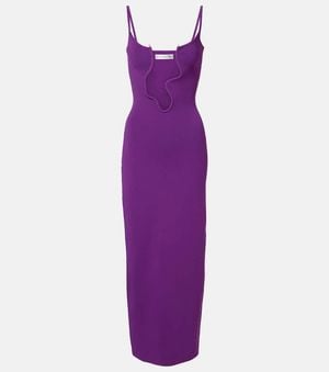 Christopher Esber Salacia Cutout Embellished Midi Dress - Purple