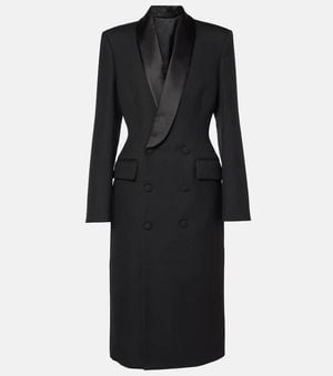 Wardrobe NYC Wool Midi Dress - Black