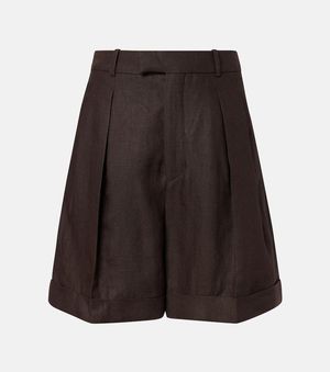 Loro Piana Bermuda-Shorts Combray Aus Leinen - Braun