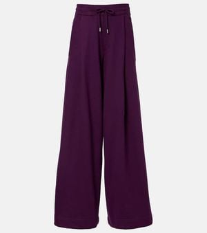 Dries Van Noten Cotton Jersey Sweatpants - Purple