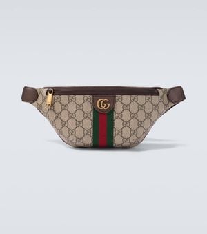 Gucci Ophidia Gg Canvas Small Belt Bag - White