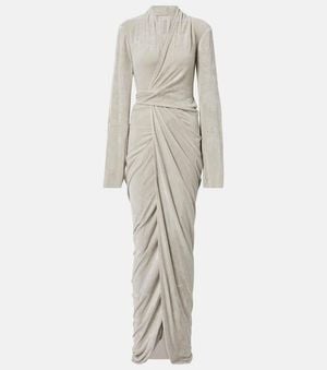 Rick Owens Wrap Maxi Dress - Natural