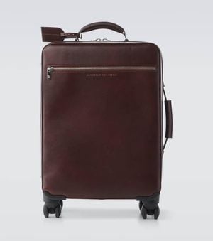 Brunello Cucinelli Leather Suitcase - Brown