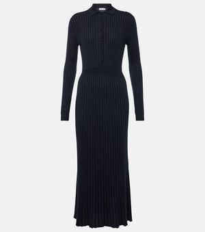Gabriela Hearst Ardor Silk And Cashmere Midi Dress - Blue