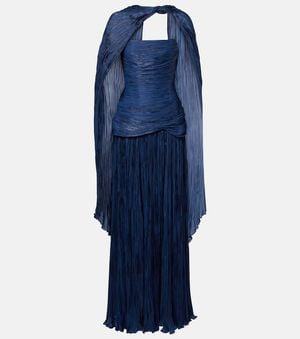 Marmar Halim Robe Longue - Bleu