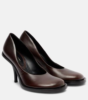 Dries Van Noten Pumps Aus Leder - Schwarz