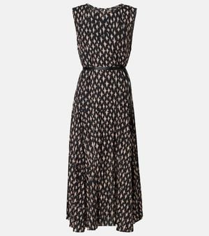 Velvet Kaitlyn Beaded Cotton-Blend Midi Dress - Black