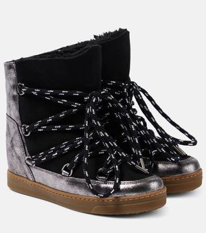 Isabel Marant Bottines Apres-Ski Nowles En Cuir - Noir