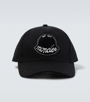 Moncler Logo Patch Cap - Schwarz