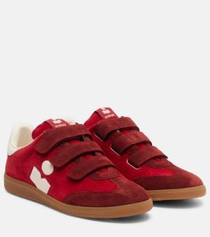 Isabel Marant Beth Logo Suede Trainers - Red