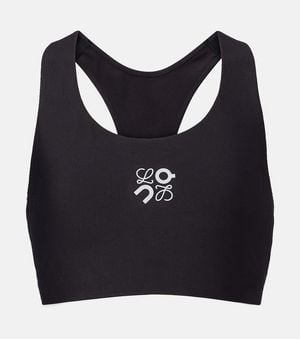 Loewe X On Logo Sports Bra - Black