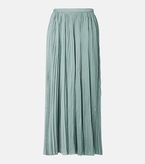 Ulla Johnson Jupe Longue Lulu En Satin - Vert