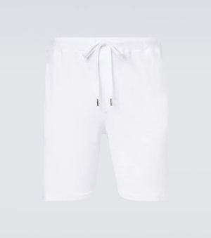 Fedeli Cotton Terry Shorts - White