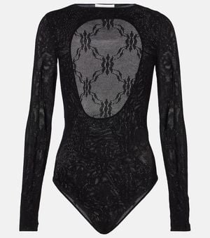 Victoria Beckham Backless Bodysuit - Black