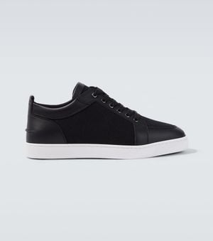 Christian Louboutin Rantulow Leather Trainers - Black