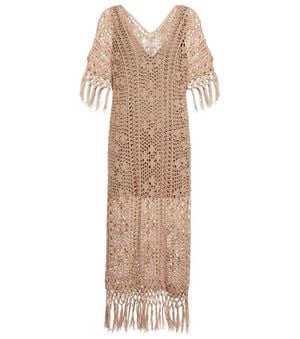 Anna Kosturova Savannah Crochet Maxi Dress - Multicolour