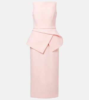 Safiyaa Midikleid Aus Crepe - Pink