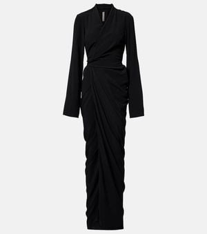 Rick Owens Belted Wrap Dress - Black