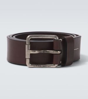 Loewe Guertel Roller Curve Aus Leder - Schwarz