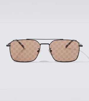 Gucci Gg Aviator Sunglasses - Brown