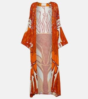 Johanna Ortiz Bedruckter Kimono - Orange
