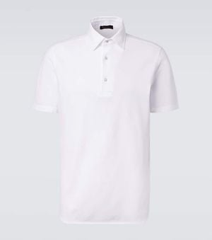 Loro Piana Polohemd Brenna Aus Baumwoll-Pique - Weiß