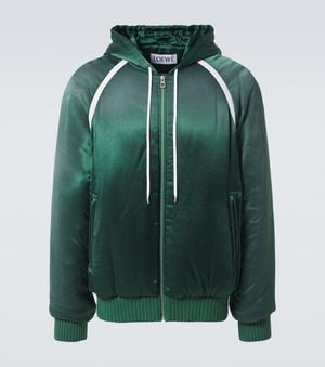 Loewe Satin Tracksuit Jacket - Green