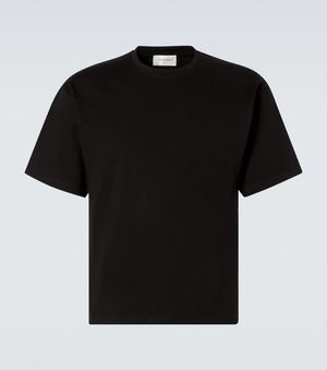 Saint Laurent T-Shirt Aus Baumwoll-Jersey - Schwarz