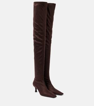Proenza Schouler Suede Over-The-Knee Boots - Brown