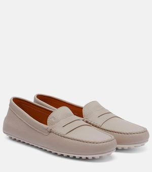 Tod's City Gommino Leather Penny Loafers - Brown