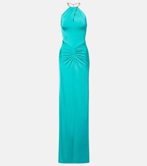 Carolina Herrera Robe Aus Jersey - Blau