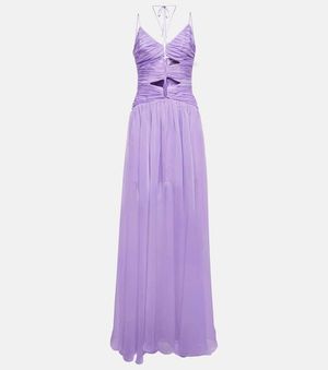 Rasario Cutout Chiffon Gown - Purple