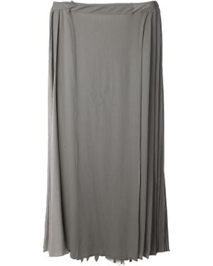 Gareth Pugh Pleated Maxi Skirt - Gray