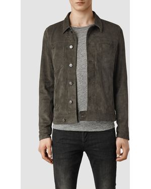 AllSaints Ocarno Suede Jacket - Grey