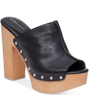 BCBGeneration Karena Peep-toe Clogs - Black