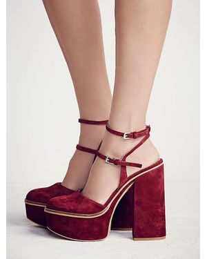 Free People Twin Sundown Platform - Red