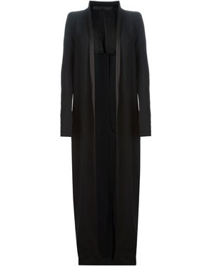 Haider Ackermann Crepe Tailored Floor Length Coat - Black