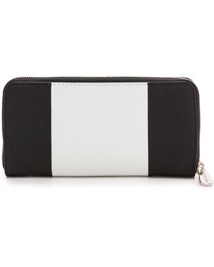 MICHAEL Michael Kors Jet Set Continental Wallet Blackoptic White