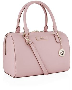 DKNY Saffiano Bowling Bag - Pink
