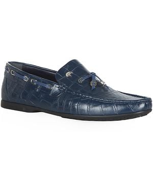 Stefano Ricci Crocodile Moccasin - Blue