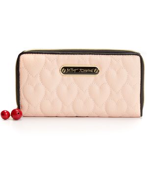 Betsey Johnson Macys Exclusive Zip Around Wallet - Pink