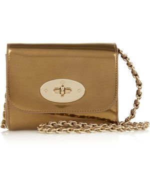 Mulberry Lily Mini Metallic Patent-leather Shoulder Bag