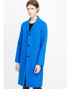 Vince Classic Wool Coat - Blue