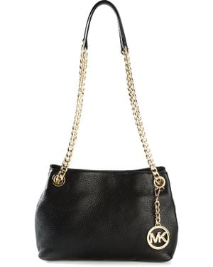 MICHAEL Michael Kors 'Jet Set' Chain Shoulder Bag - Black