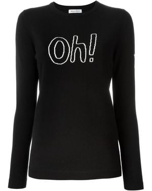 Bella Freud 'oh!' Jumper - Black