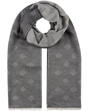 Mulberry Tamara Superfine Cotton Scarf - Grey