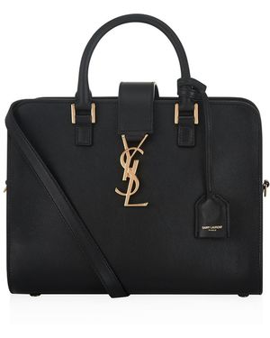 Saint Laurent Baby Cabas Monogramme Bag - Black