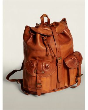 RRL Riley Leather Rucksack - Brown