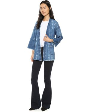 Current/Elliott The Kimono Jacket - Blue