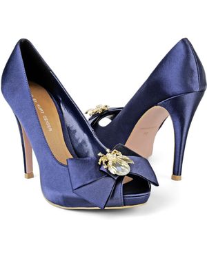 KG by Kurt Geiger Jitterbug Peep–toe Courts - Blue